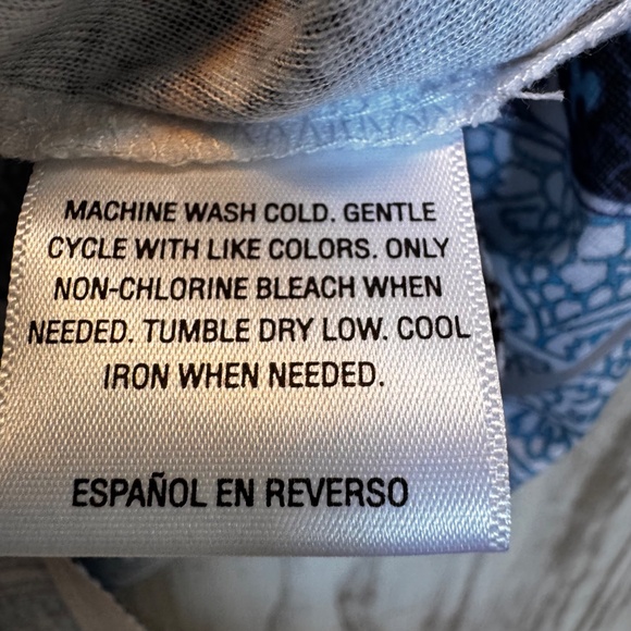 Style & co. Womens XL Shell & Cami Top Paisley Sheer Blouse & Tank - Picture 9 of 14